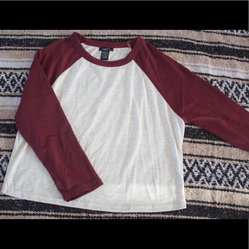 Rue 21 Baseball Tee Crop Top